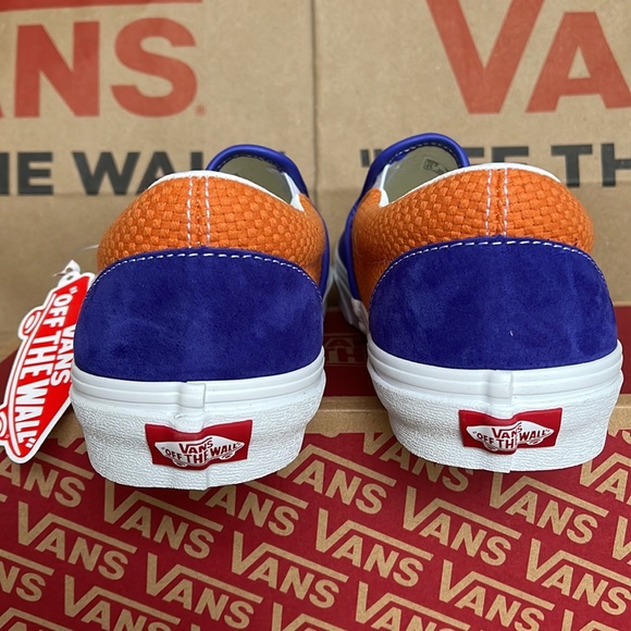 Vans Classic Slip On P&C Royal Blue/ Apricot Buff sneakers WMNS - Picture 14 of 16
